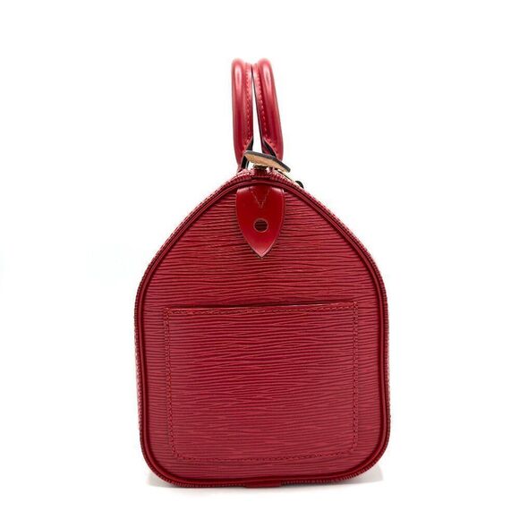 Louis Vuitton Castillian Red Epi Speedy 25 - Picture 2 of 9